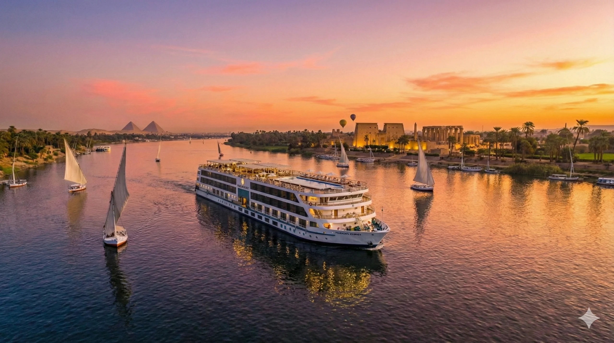 Nile River at sunset